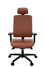 Flexi 1113A directie stoel, écht lederen bekleding, Huis en Inrichting, Bureaus, Ophalen of Verzenden, Nieuw, Bureau