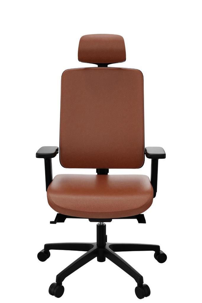 Flexi 1113A directie stoel, écht lederen bekleding, Huis en Inrichting, Bureaus, Bureau, Nieuw, Ophalen of Verzenden