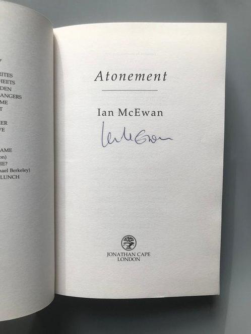 Signed, Ian McEwan - Atonement - 2001, Antiek en Kunst, Antiek | Boeken en Bijbels