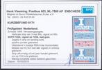 Nederland 1999 - Verrassingszegel verticale strip blauw 80,, Postzegels en Munten, Postzegels | Nederland, Gestempeld