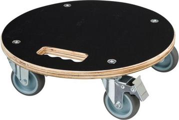 Nature - Planttrolley met wieltjes - Ø38cm - Hout - Zwart beschikbaar voor biedingen