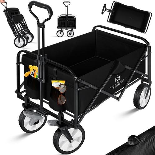 KESSER® Bolderkar - Opvouwbaar - Bolderwagen  - Zwart, Hobby en Vrije tijd, Overige Hobby en Vrije tijd, Nieuw, Verzenden