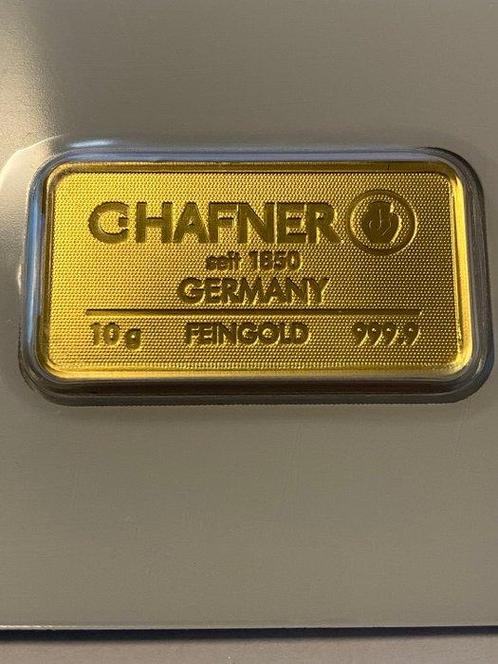 10 gram - Goud .999 - C. Hafner, Germany - Verzegeld en met, Postzegels en Munten, Edelmetalen en Baren