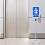 vidaXL Pedestal Posterstand Zilver 33 x 33 x 123 cm PVC en, Huis en Inrichting, Kasten | Vitrinekasten, Verzenden, Nieuw