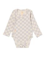 HEMA Newborn meegroei overslagromper rib met bamboe stretch, Verzenden, Nieuw