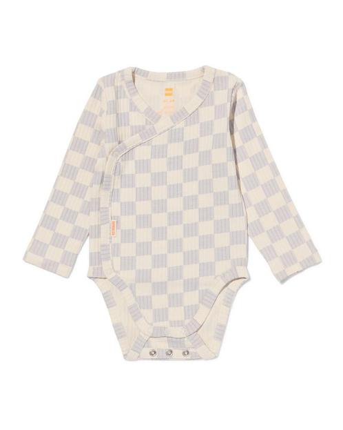 HEMA Newborn meegroei overslagromper rib met bamboe stretch, Kinderen en Baby's, Babykleding | Overige, Nieuw, Verzenden