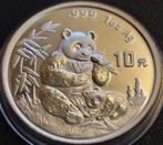 Chinese Panda 1 oz 1996 (120.000 oplage), Postzegels en Munten, Munten | Azië, Oost-Azië, Zilver, Losse munt, Verzenden