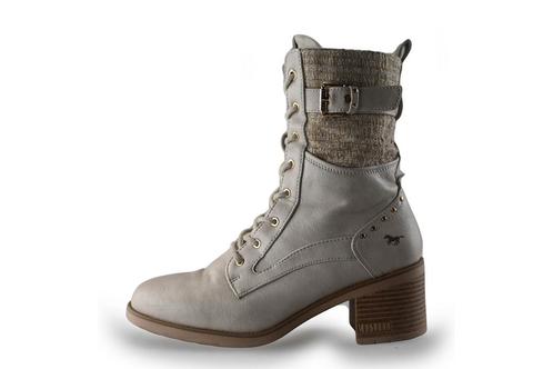 Mustang Veterboots in maat 40 Wit | 10% extra korting, Kleding | Dames, Schoenen, Wit, Zo goed als nieuw, Overige typen, Verzenden