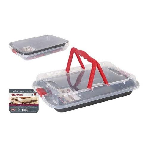 Quttin rechthoekige bakvorm met deksel 36 x 23 x 4,5 cm, Huis en Inrichting, Keuken | Keukenbenodigdheden, Ophalen of Verzenden