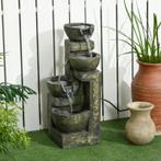 Fountain 3 Standen Weerbestendig 25cm X 24cm X 60cm Grijs