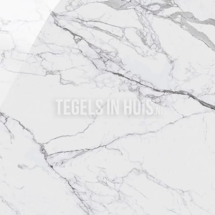 Vloertegel / wandtegel soy marmer wit gepolijst 120x120, Doe-het-zelf en Verbouw, Tegels, Vloertegels, Nieuw, 10 m² of meer, Keramiek