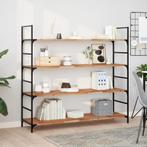 vidaXL Wandschap zwevend olieafwerking 160x40x2 cm massief, Huis en Inrichting, Woonaccessoires | Wandplanken en Boekenplanken