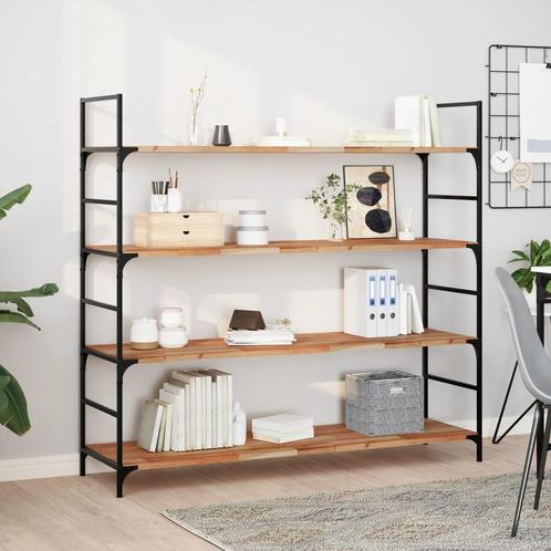 vidaXL Wandschap zwevend olieafwerking 160x40x2 cm massief, Huis en Inrichting, Woonaccessoires | Wandplanken en Boekenplanken