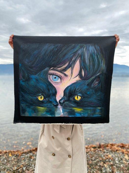 Roger Haus -  – Cat’s Lake, Antiek en Kunst, Kunst | Designobjecten