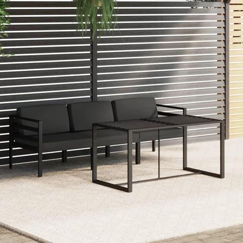 vidaXL 4-delige Loungeset met kussens aluminium, Tuin en Terras, Tuinsets en Loungesets, Loungeset, Nieuw, Aluminium, Verzenden