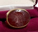 Ring - 18 karaat Geel goud Carneool - Alexander The Great, Nieuw