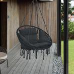 Hangstoel Kailua met kussen katoen max 150 kg zwart, Nieuw, Verzenden