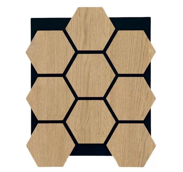 Hexagon Vilt Woodie Paneel Light, Doe-het-zelf en Verbouw, Platen en Panelen