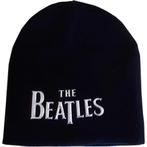 Kleding - The Beatles - Drop T logo Muts - Zwart, Verzamelen, Muziek, Artiesten en Beroemdheden, Zo goed als nieuw, Verzenden