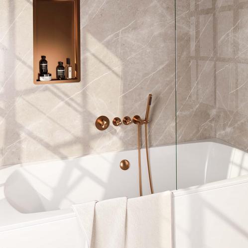 Inbouwthermostaatset Brauer Copper Incl Staafhanddouche En, Doe-het-zelf en Verbouw, Sanitair, Kraan, Nieuw, Ophalen of Verzenden