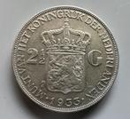 Nederland. Wilhelmina. 2 1/2 Gulden 1933, type grof haar, Postzegels en Munten, Munten | Nederland