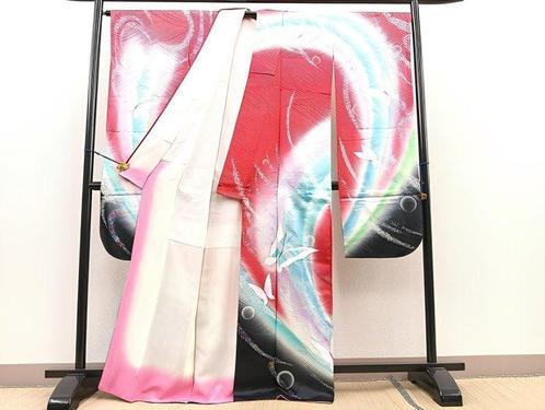 kimono - Ethereal Dancing Butterflies – Een elegant en, Antiek en Kunst, Antiek | Overige Antiek