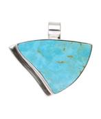 Zilveren Turkoois Turquoise edelsteen driehoek groot - 2 ..., Sieraden, Tassen en Uiterlijk, Kettinghangers, Verzenden, Nieuw