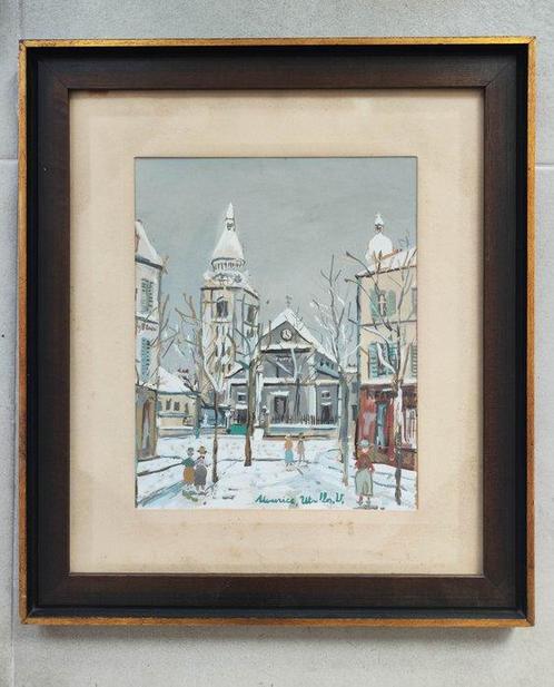 Maurice Utrillo (1883-1955) - Léglise saint pierre ,, Antiek en Kunst, Antiek | Overige Antiek