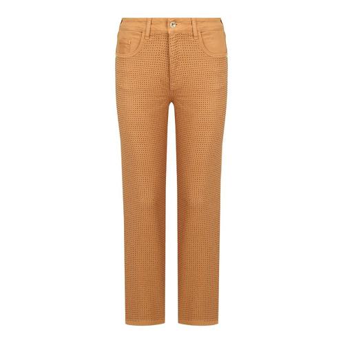 Patrizia Pepe • bruine jeans met steentjes • 26, Kleding | Dames, Broeken en Pantalons, Bruin, Nieuw, Verzenden