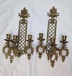 Kaars wandlamp (2) - Messing - Messing wandlampen met kaars