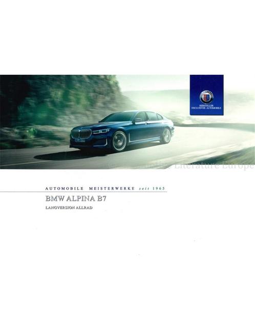 2019 BMW ALPINA B7 BROCHURE DUITS, Boeken, Auto's | Folders en Tijdschriften