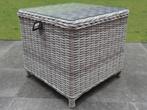 Toscane XL bijzettafel 50x50xH46 cm wit grijs, Ophalen of Verzenden, Nieuw, Wicker