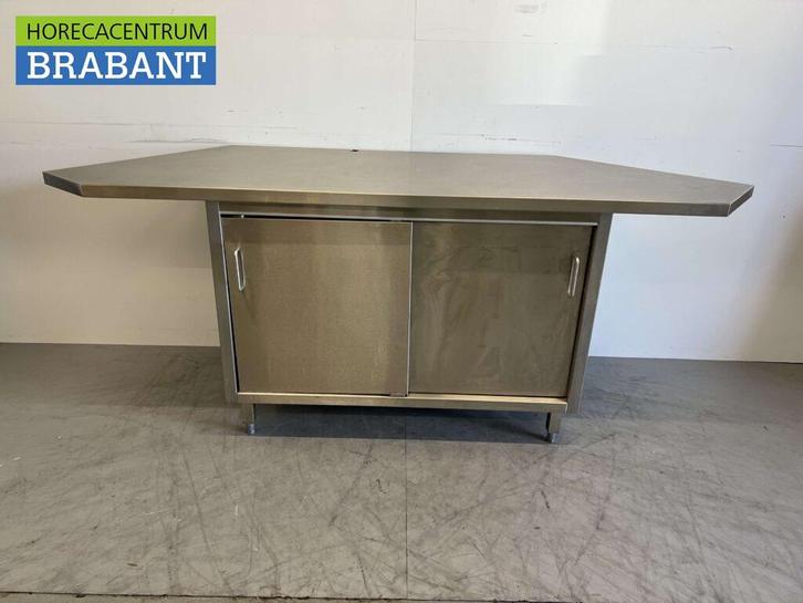 RVS Werkkast Kast Werktafel 2 schuifdeuren 226 cm Horeca, Zakelijke goederen, Horeca | Keukenapparatuur, Nieuw zonder verpakking