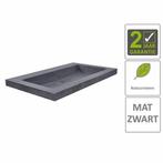 AQS Wastafel Hardsteen 60x46x5 cm 0 Kraangaten Mat Zwart, Nieuw, Ophalen of Verzenden, Wasbak of Wastafel