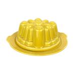 Petrus Regout - Puddingvorm met schotel - Geel