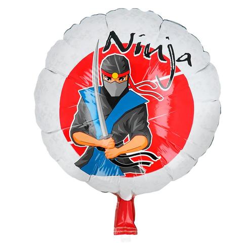 Ninja Helium Ballon Leeg 45cm, Hobby en Vrije tijd, Feestartikelen, Nieuw, Verzenden