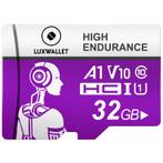 LUXWALLET HC U1 - 32 GB Micro SD Kaart  - TF  Klasse 10 - Hi, Audio, Tv en Foto, Fotografie | Geheugenkaarten, Nieuw, Verzenden