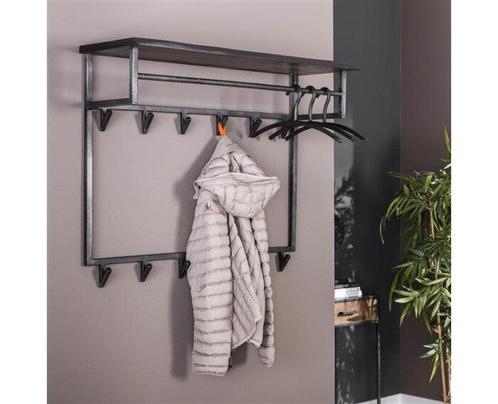 Kapstok yucon hoog 12 haken - zwart, Huis en Inrichting, Woonaccessoires | Kapstokken, Nieuw, Ophalen of Verzenden