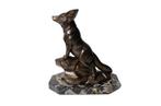 Pierel - sculptuur, Woestijnvos / Fennec - 24 cm - Marmer,