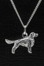 Zilveren Welsh springer spaniel met staart ketting hanger..., Verzenden, Nieuw