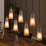 *WOONWINKEL* Hanglamp 7L Glazen Kegels, Huis en Inrichting, Lampen | Hanglampen, Verzenden, Nieuw