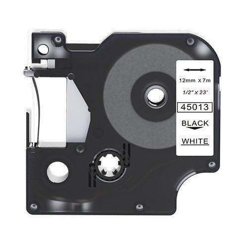 45013 (S0720530) Tape Zwart op wit (12 mm) (Nieuw), Computers en Software, Printers, Nieuw, Verzenden