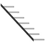 Wand Wijnrek Metaal Zwart | Tweedekansje | OP = OP, Huis en Inrichting, Woonaccessoires | Wijnrekken, Nieuw, Ophalen of Verzenden