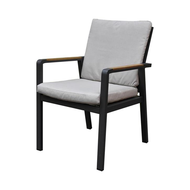 Lola dining tuinstoel aluminium antraciet, Tuin en Terras, Tuinsets en Loungesets, Nieuw, Ophalen of Verzenden