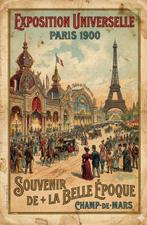 I_KONIQ - Paris - Champs de Mars in vintage postcard style