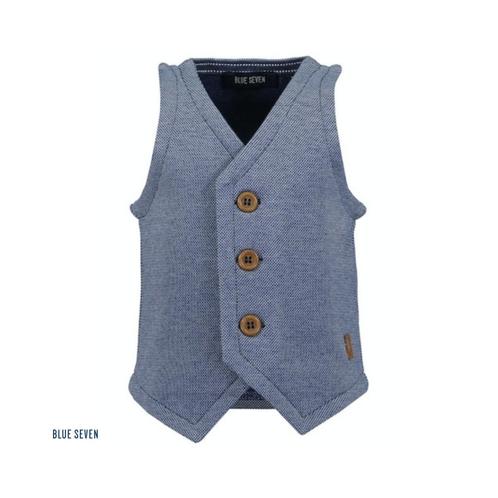 Gilet - blauw melange - maten: 68, 80, 86 - Blue Seven, Kinderen en Baby's, Kinderkleding | Overige, Nieuw, Verzenden
