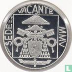 Vaticaan 5 euro 2005 (PROOF) Sede Vacante, Postzegels en Munten, Munten | Europa | Euromunten, Vaticaanstad, Verzenden, Goud, 5 euro