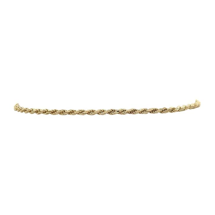 Gouden vintage koord armband 14 kt, Sieraden, Tassen en Uiterlijk, Armbanden, Nieuw, Ophalen of Verzenden