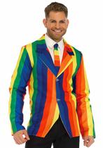 Regenboog colbert met stropdas, Kleding | Heren, Ophalen of Verzenden, Nieuw