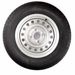 Compleet wiel 145/70R13 band + velg - opel steek 4x100 -, Auto diversen, Aanhangwagen-onderdelen, Ophalen of Verzenden